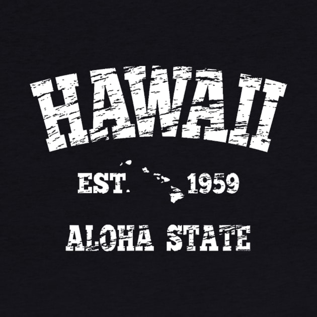 Hawaiian Aloha State Graphic Vintage Hawaiian Islands by rivkazachariah